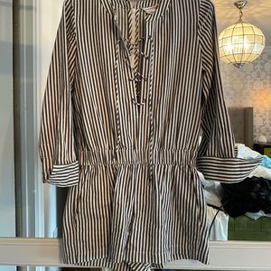 Club Monaco Striped Romper - Size 00